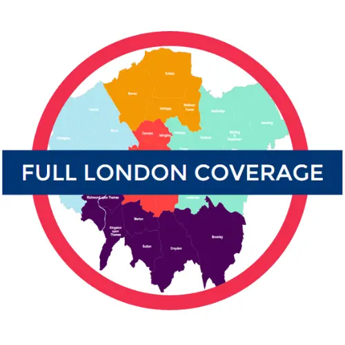 full london coverage map